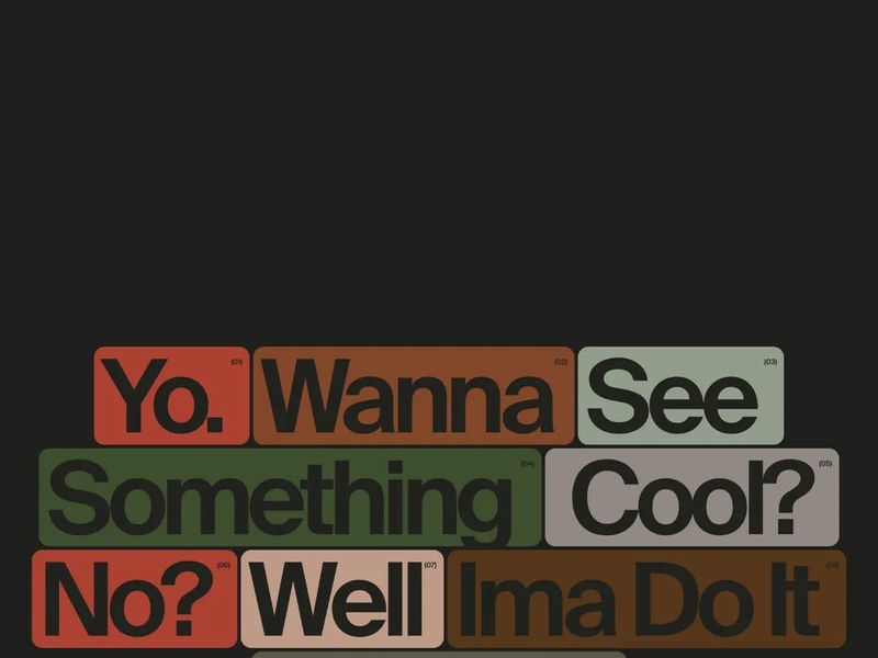 Something cool.