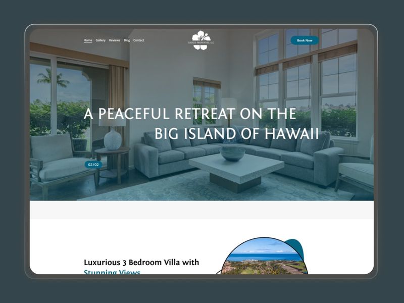 Hawaii Retreat — Luxury Rental UX & High-Resolution Image Optimization | Website Design