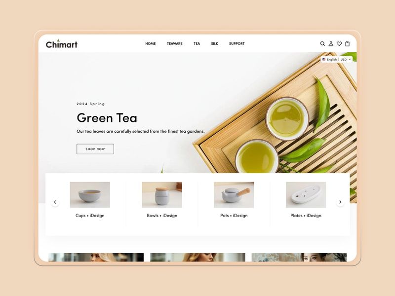 Châmart – Minimalist E-Commerce Web UI