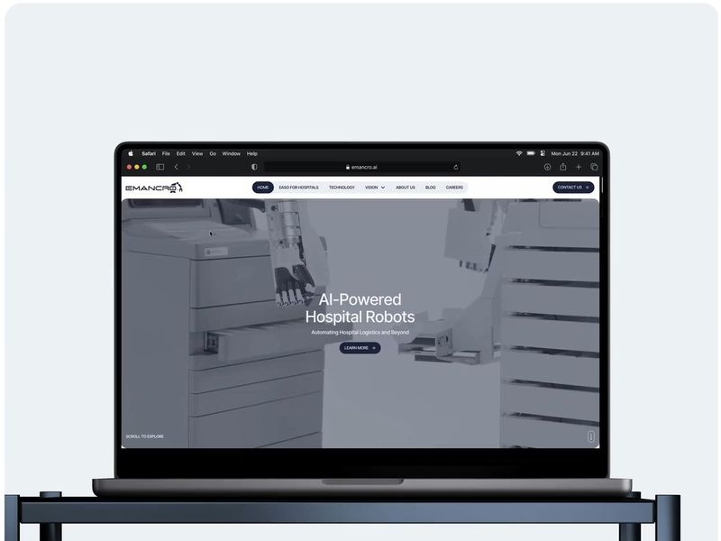 AI Robotics Website Design & Webflow | Emancro