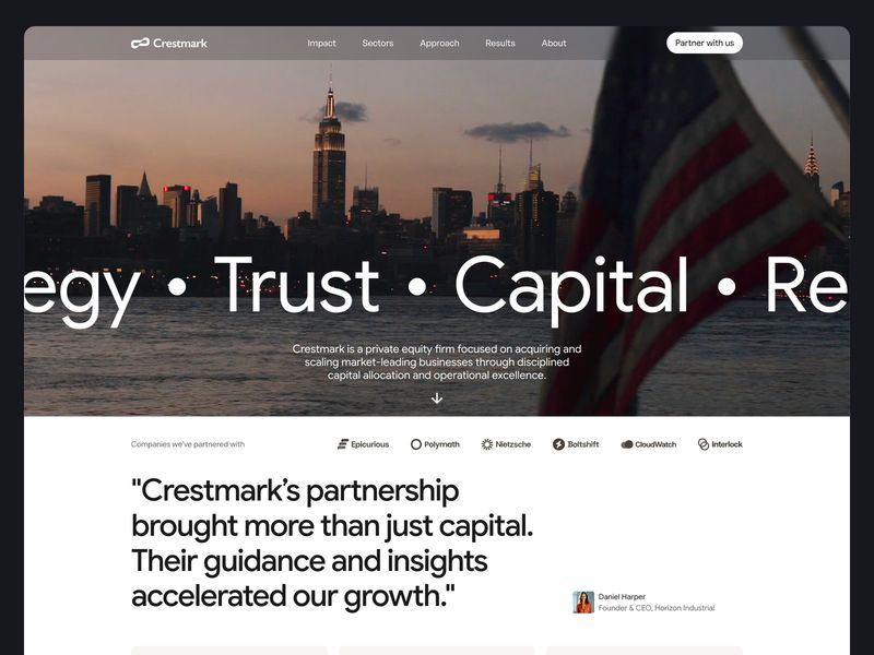 Private Equity Framer Template – Crestmark