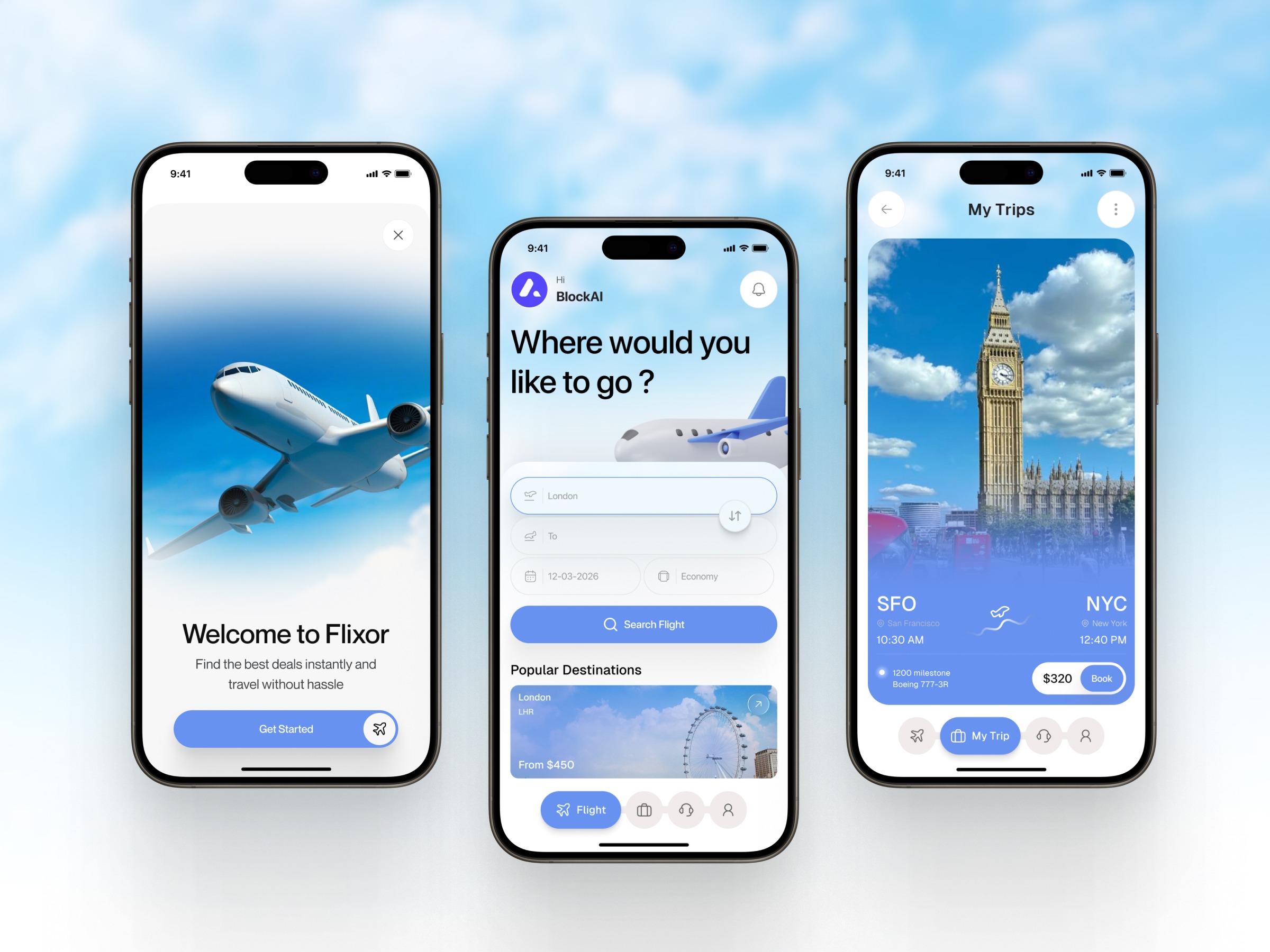 Flight Booking App Mobile - UI/UX Image 1