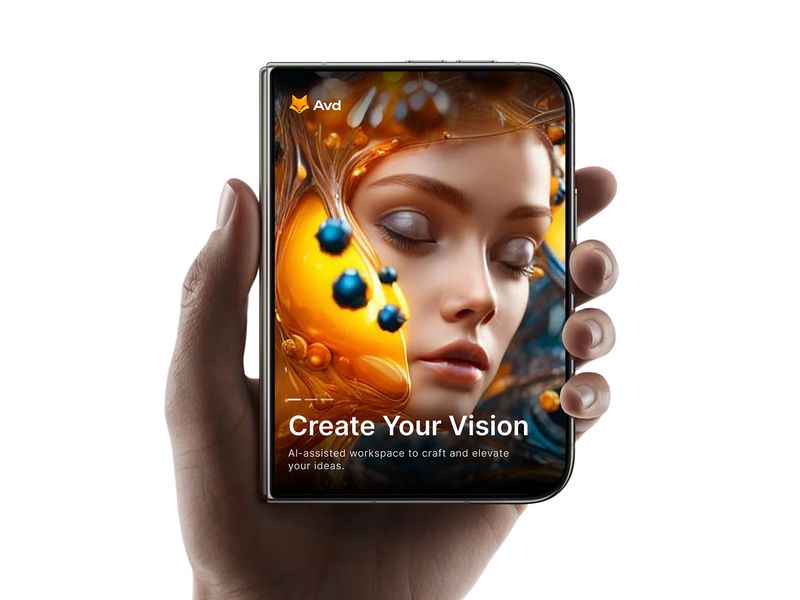 AI Art Generator Mobile App Design Creative AI Tools & Visual Co