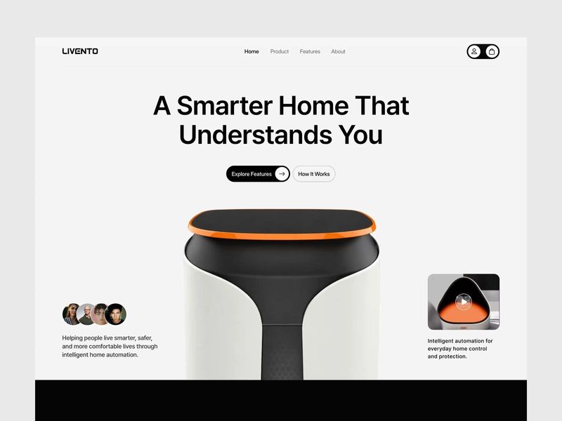 Smart Home Website Design | AI-Powered Home Automation Concept