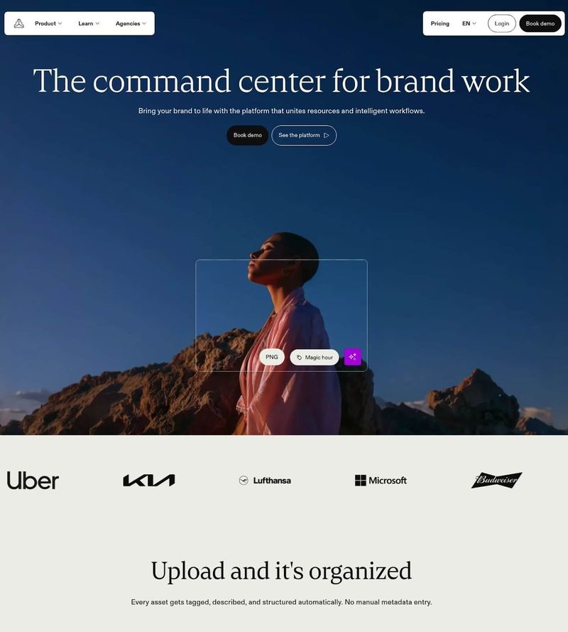 Screenshot taken from frontify.com/en