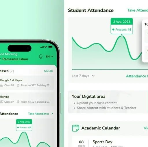 School Management App by Kh Rakib on Muzli