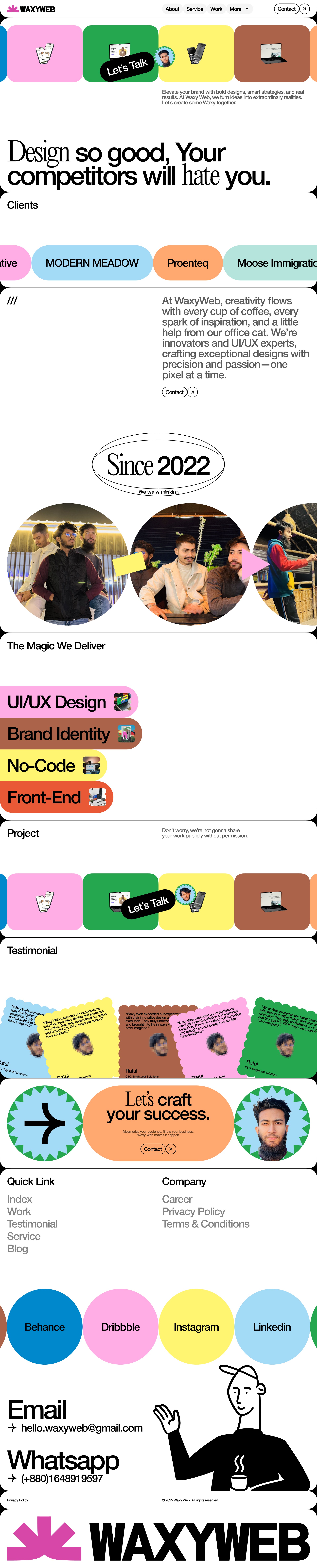 WaxyWeb - Design & Development Agency Image 1