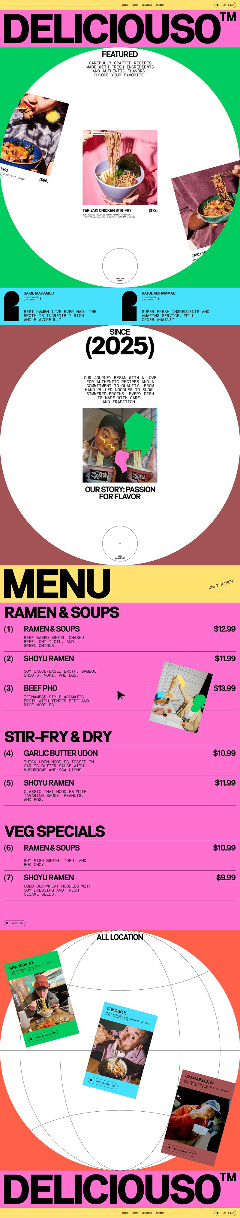 Modern Restaurant Website Design Image 0