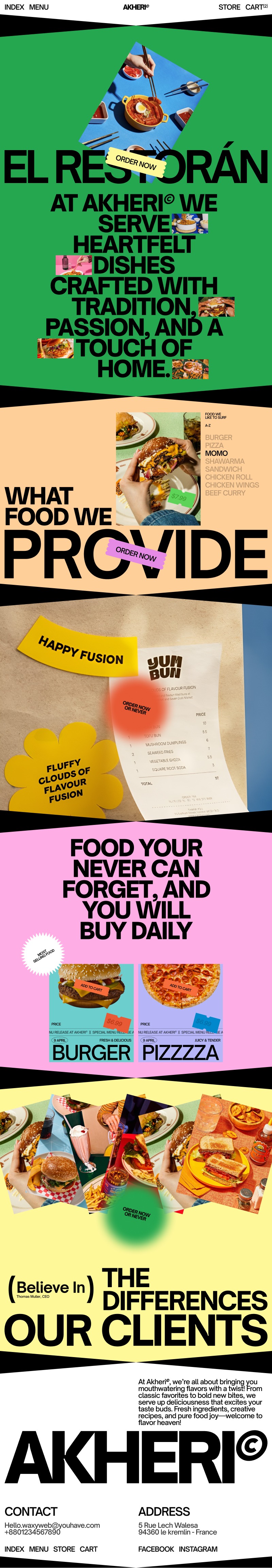 Restaurant Website Design Image 0