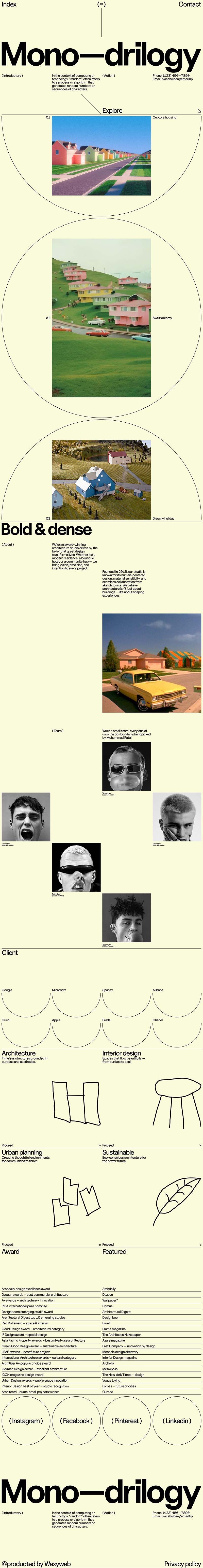 Editorial Architectural Website Image 0