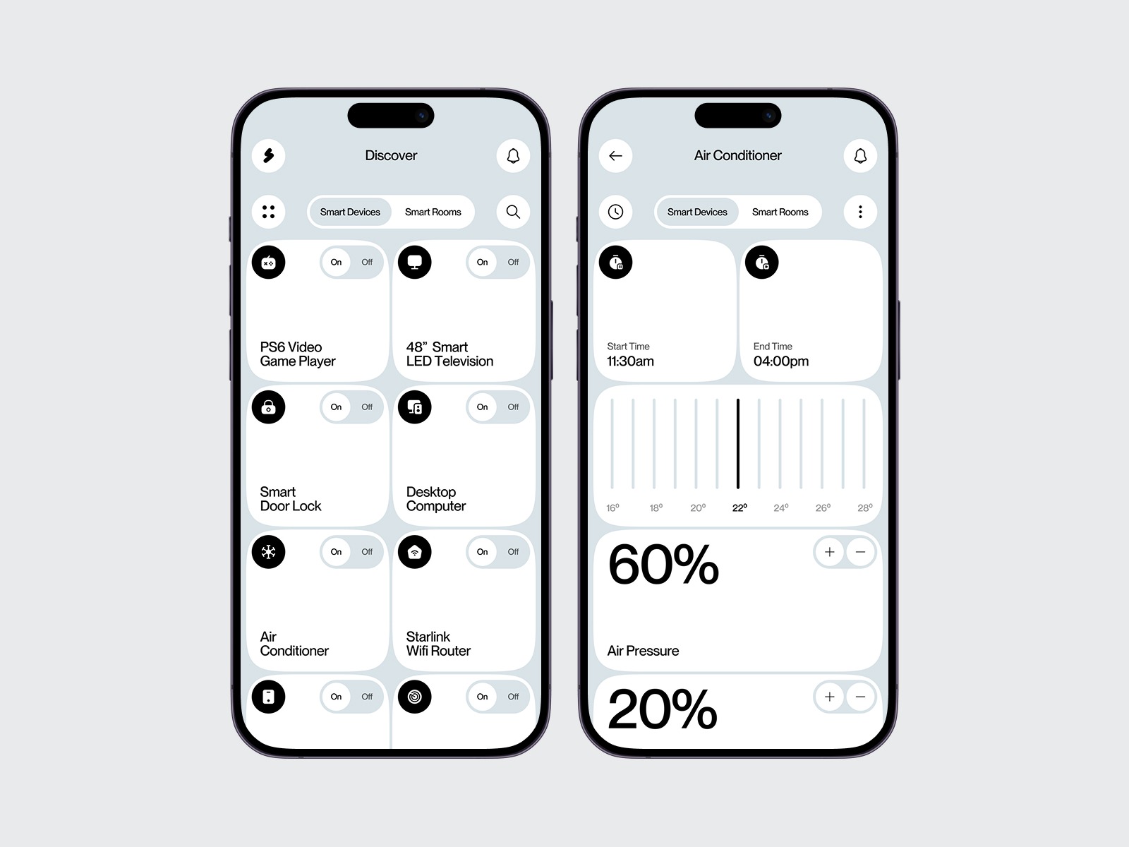 Smart Home Controller — Mobile App Design
