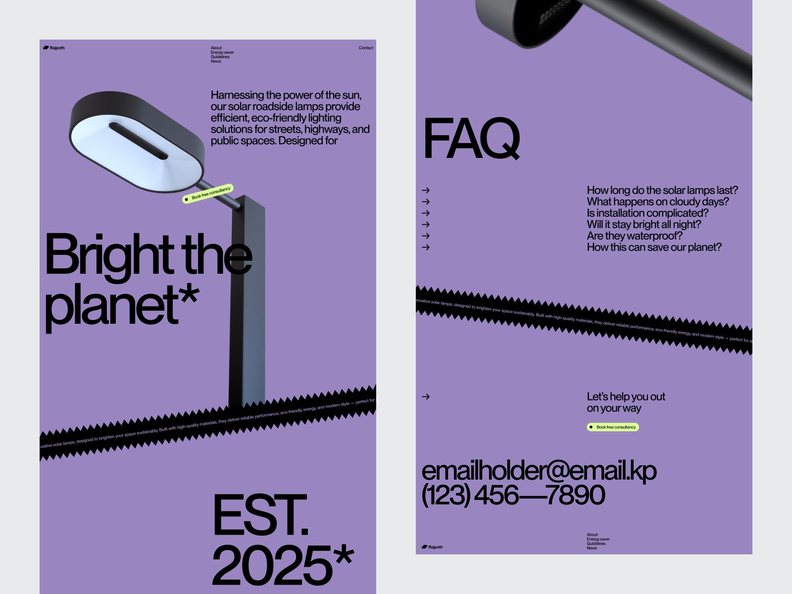 Solar Lamp Website
