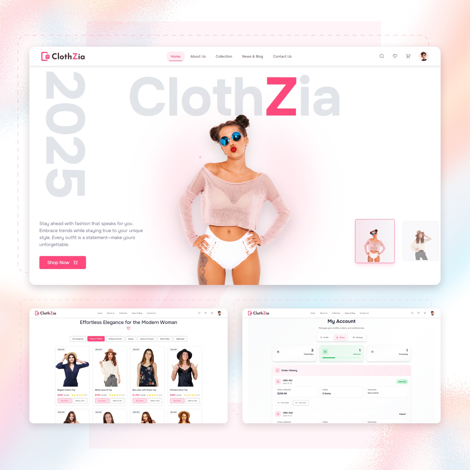 Clothzia – Fashion eCommerce Template