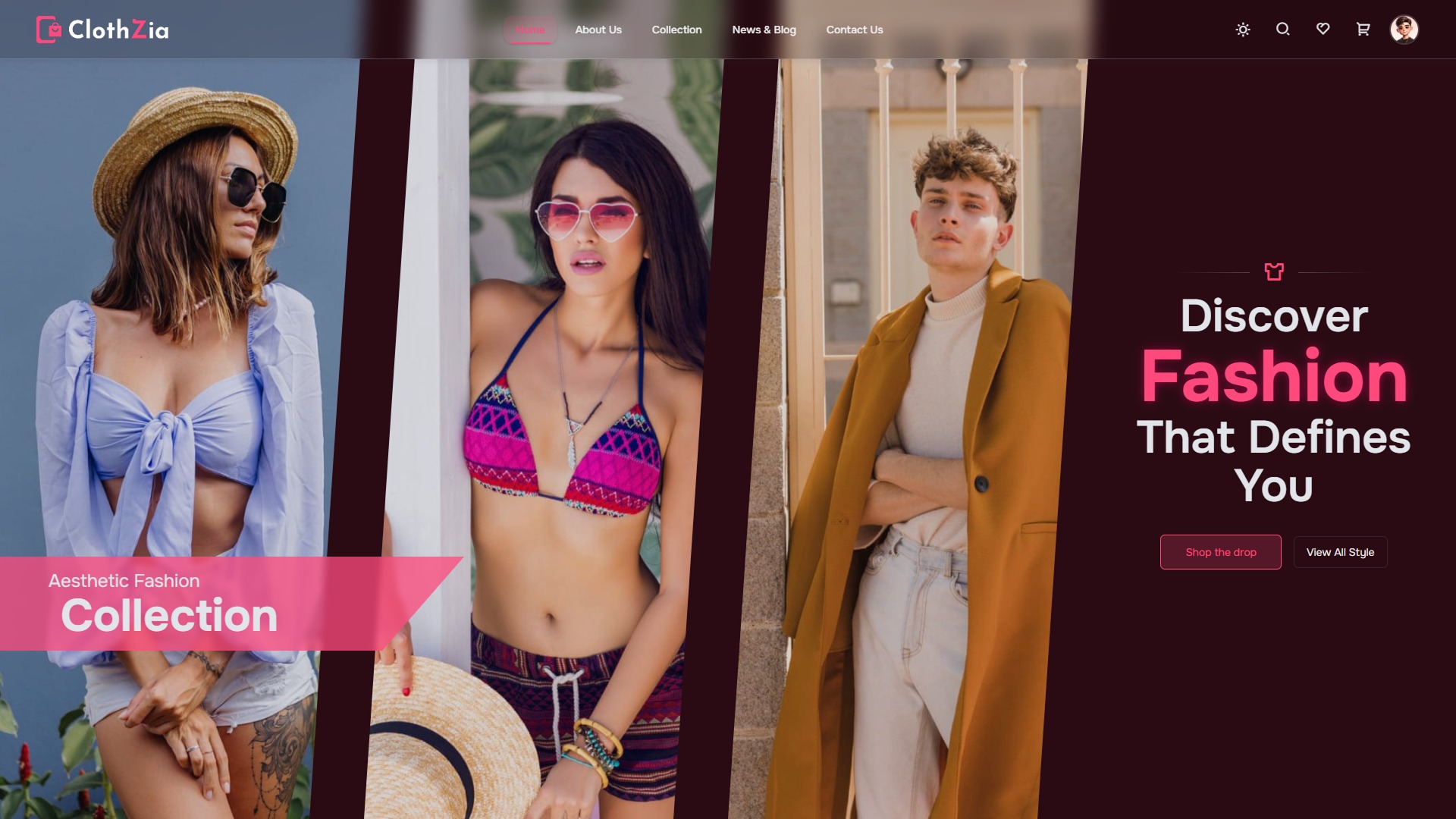 Clothzia – Modern E-Commerce UI Kit & Storefront Framework Image 0