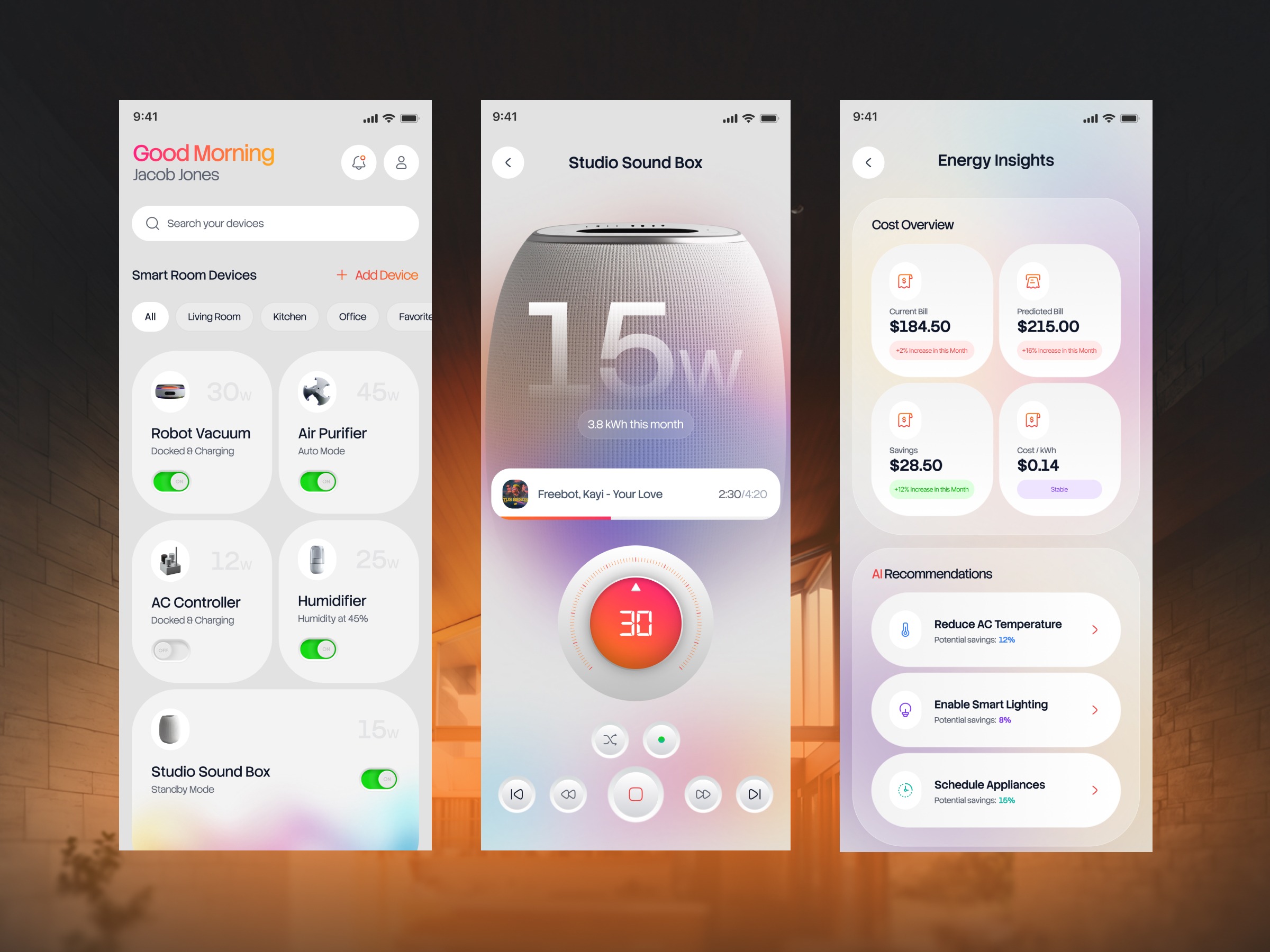 Smart Home App UI
