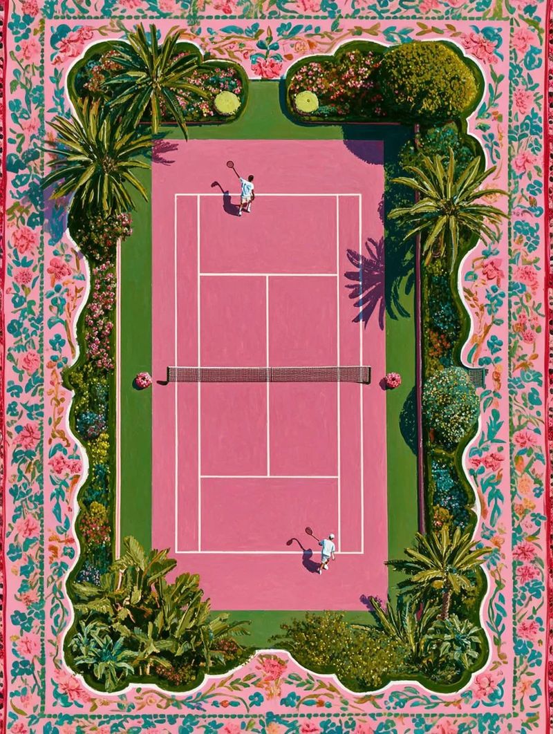 Tennis Court Illustrations