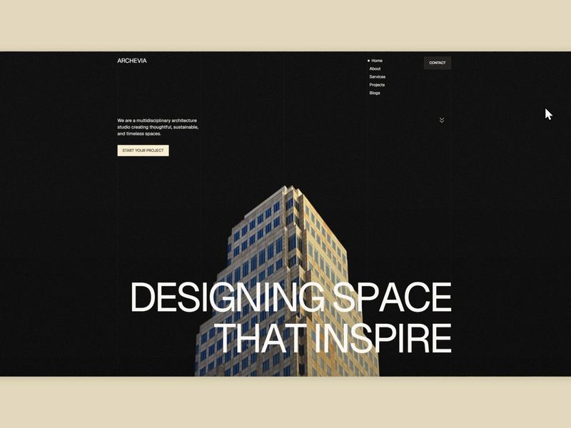 Archevia – Architecture Website Motion Design