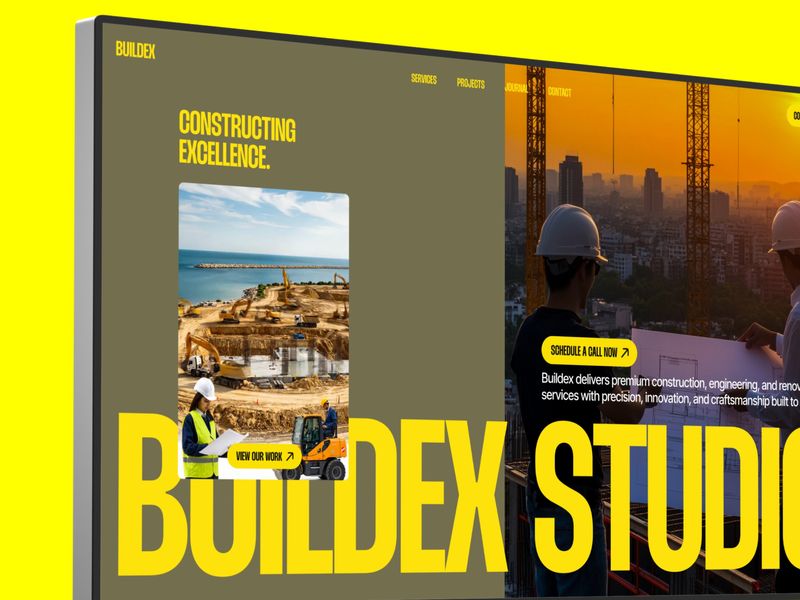 Buildex — Construction Agency Website Design