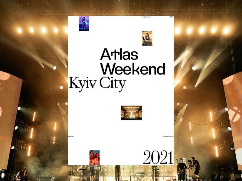 Editorial Chaos Meets Festival Energy - Atlas Weekend Poster Concept