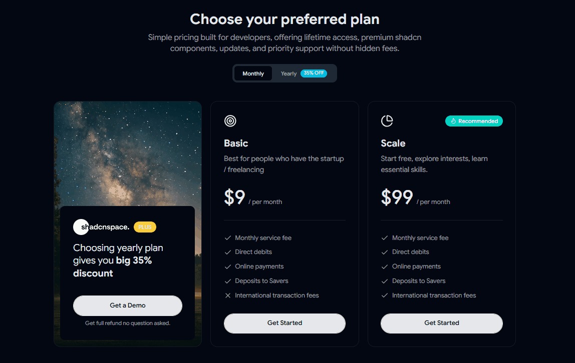 15 Shadcn Pricing Sections & Blocks Image 6