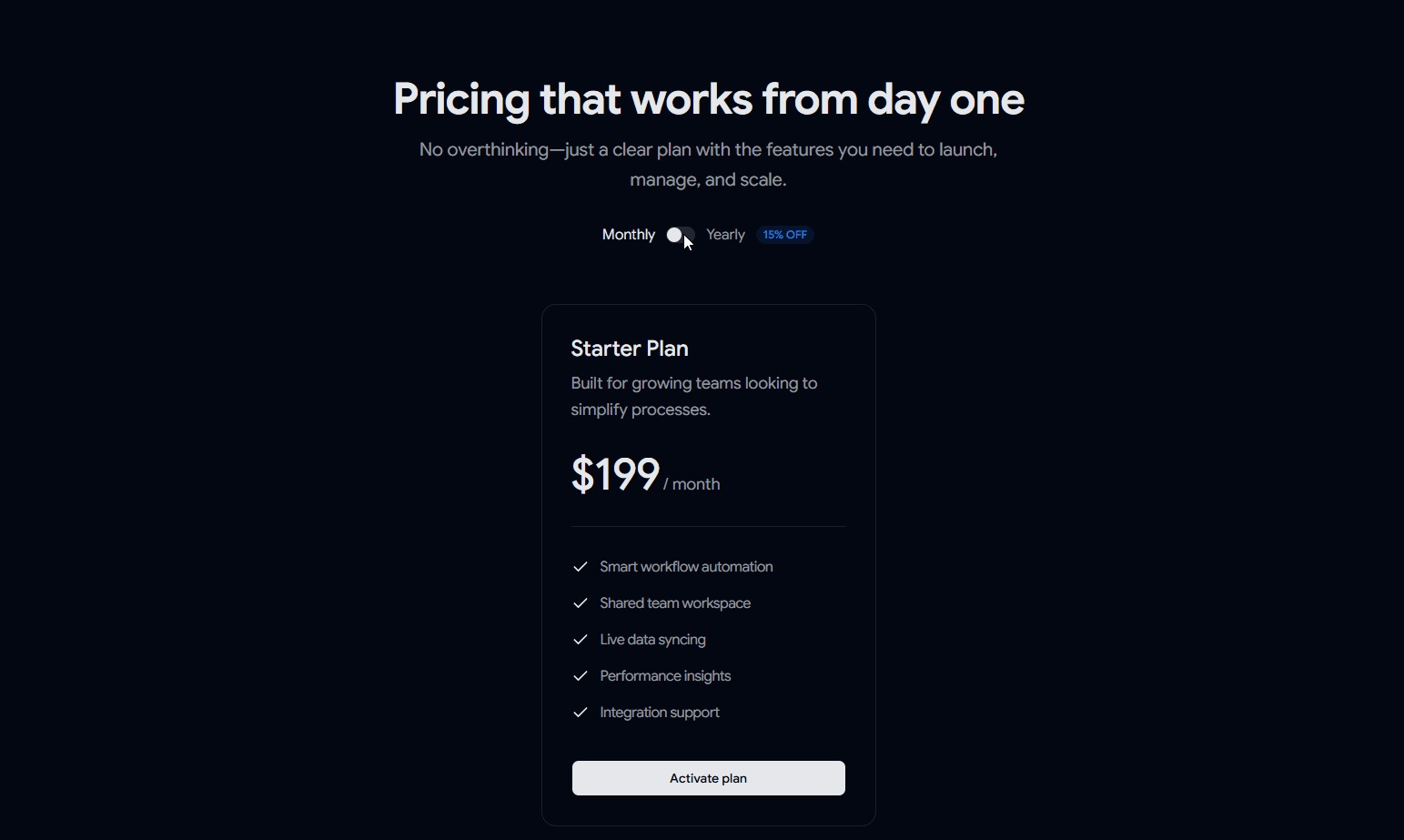 15 Shadcn Pricing Sections & Blocks Image 14