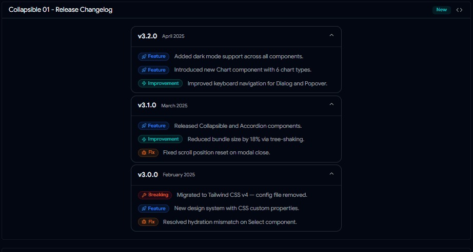 Newly Added Shadcn Collapsible Components for Your Web Projects Image 0