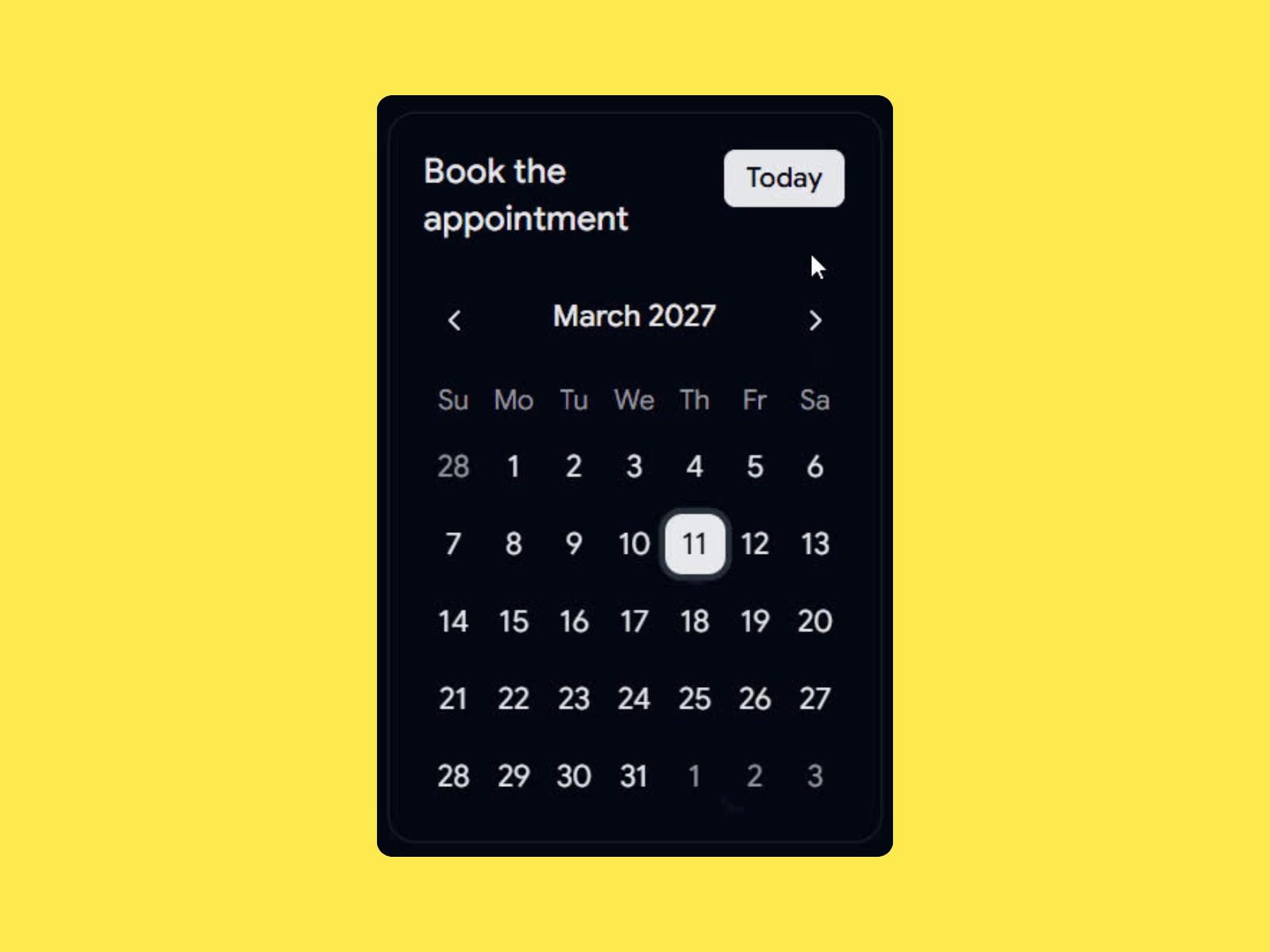 Newly Designed Shadcn Calendar Components for Booking UI Image 6