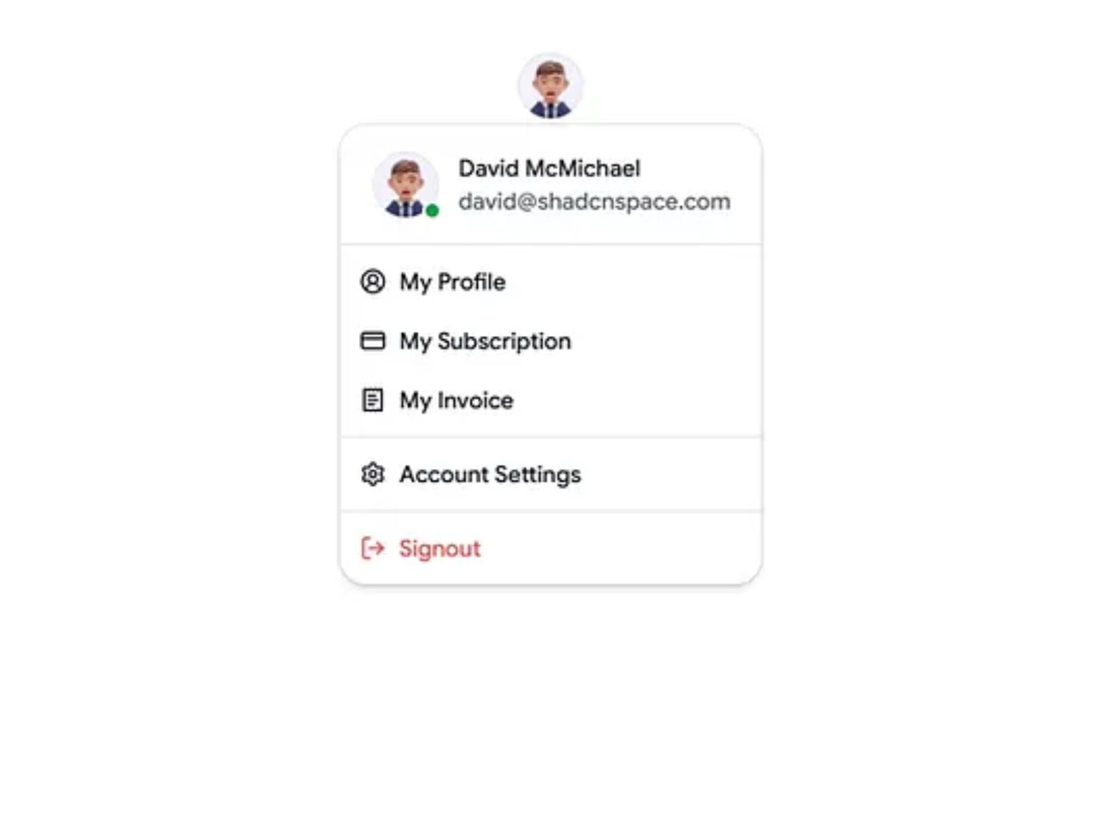 Shadcn Dropdown Components Image 0