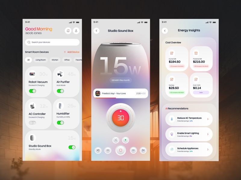 Smart Home App UI