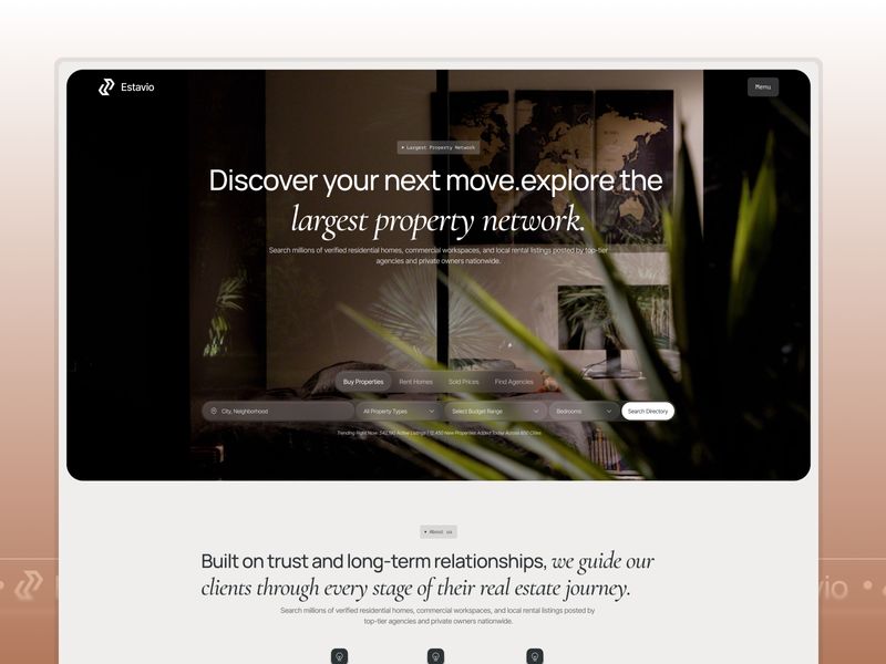 Estavio Homes — Free Website Template for Framer