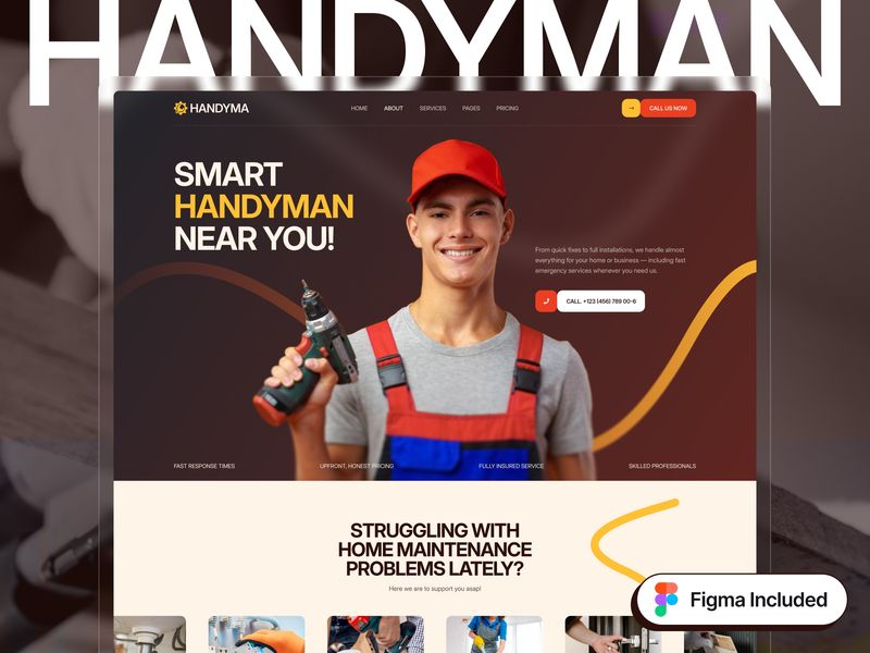 Handyman & On-demand service website design