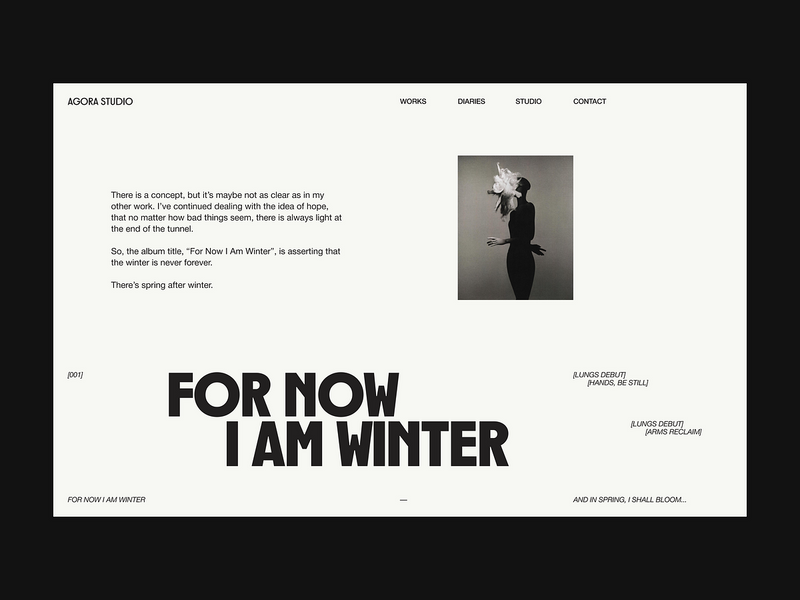 For Now I Am Winter - 01 (Visual Exploration)