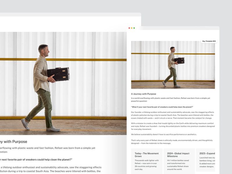 Refeet · E-commerce Website Template