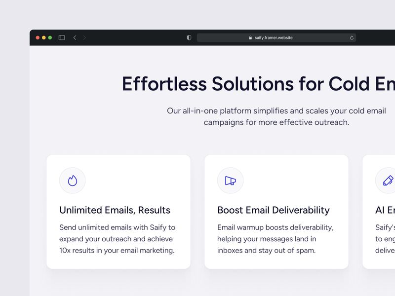 Saify — AI Email Marketing SaaS Template