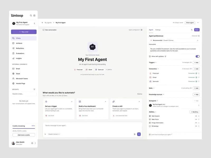 Build AI agents Web App