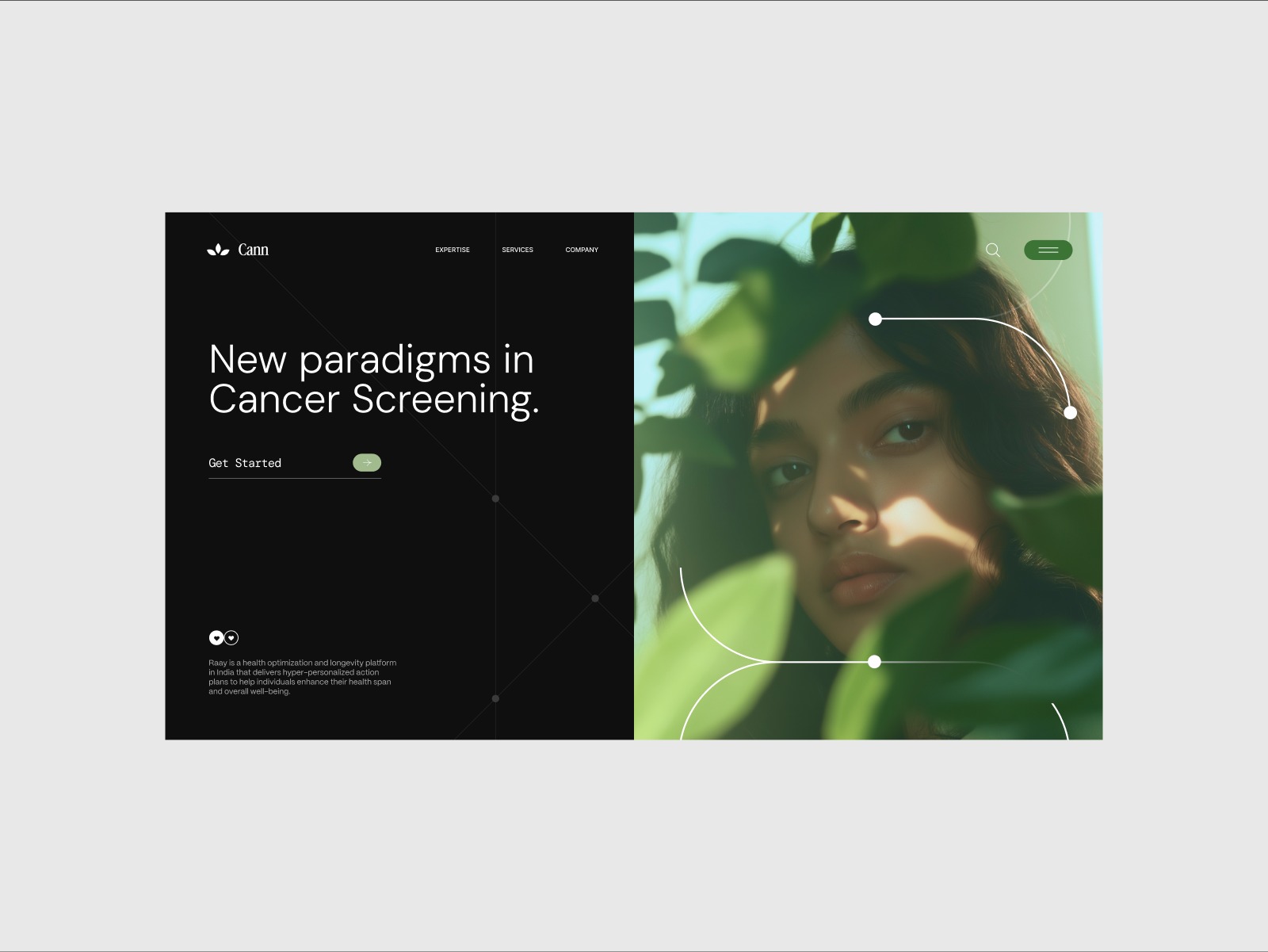 Few explorations for a health startup. Image 0