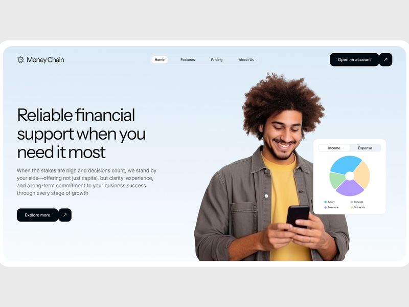 Digital Banking Website Design