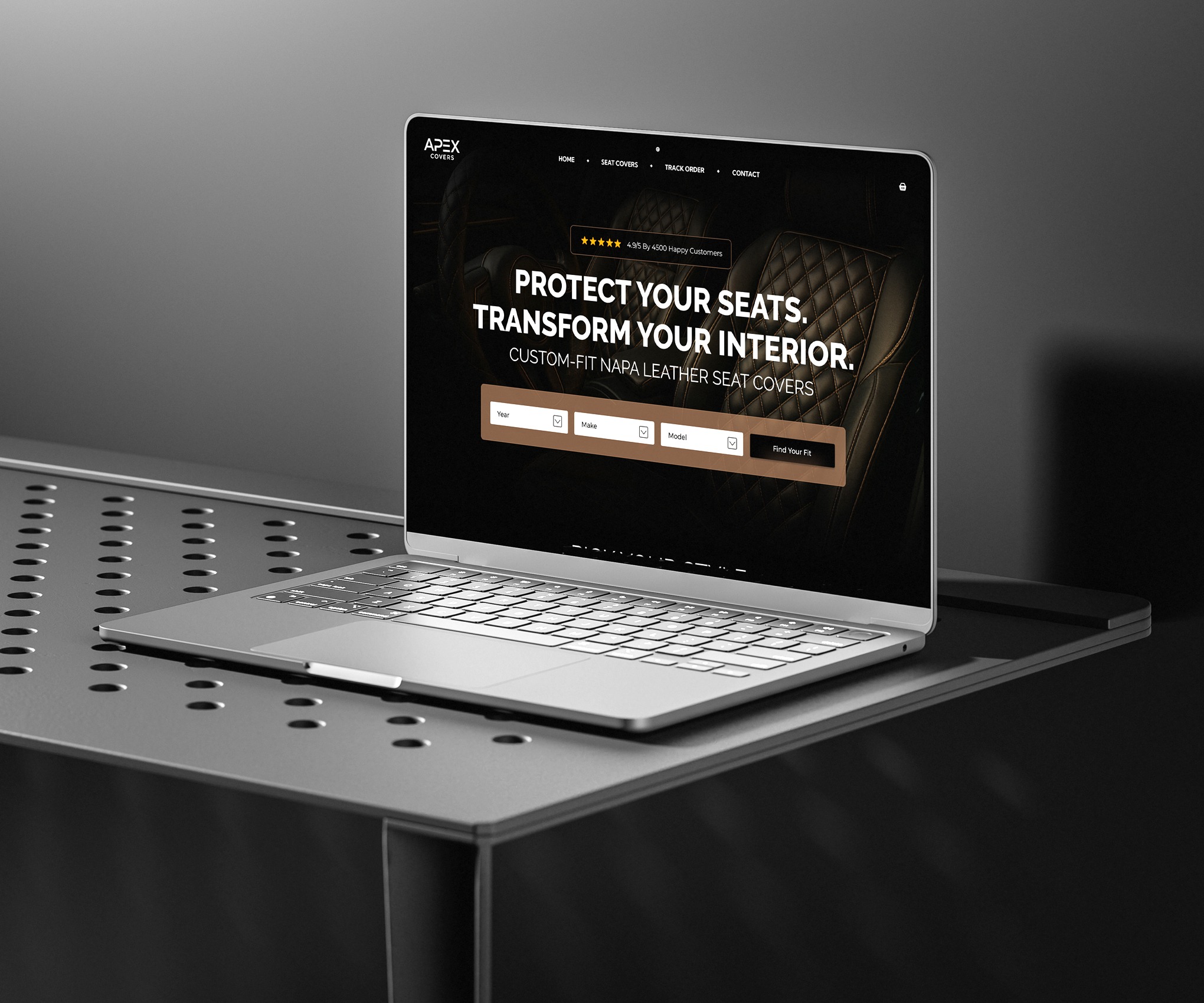 Apex Covers - Ui/Ux website design for e-commerce