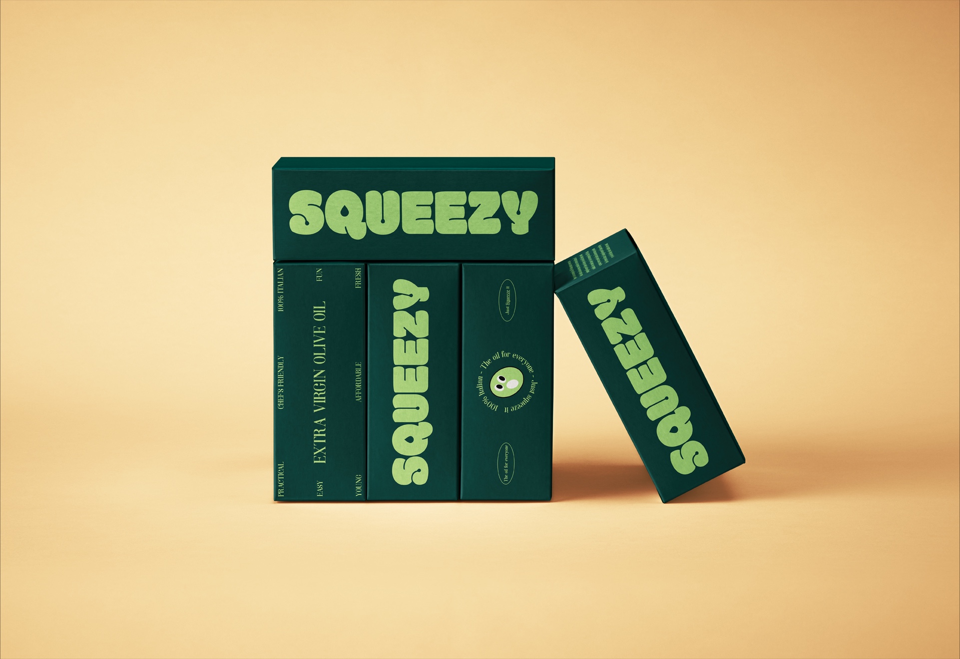 Squeezy - Concept art project, branding & packaging design