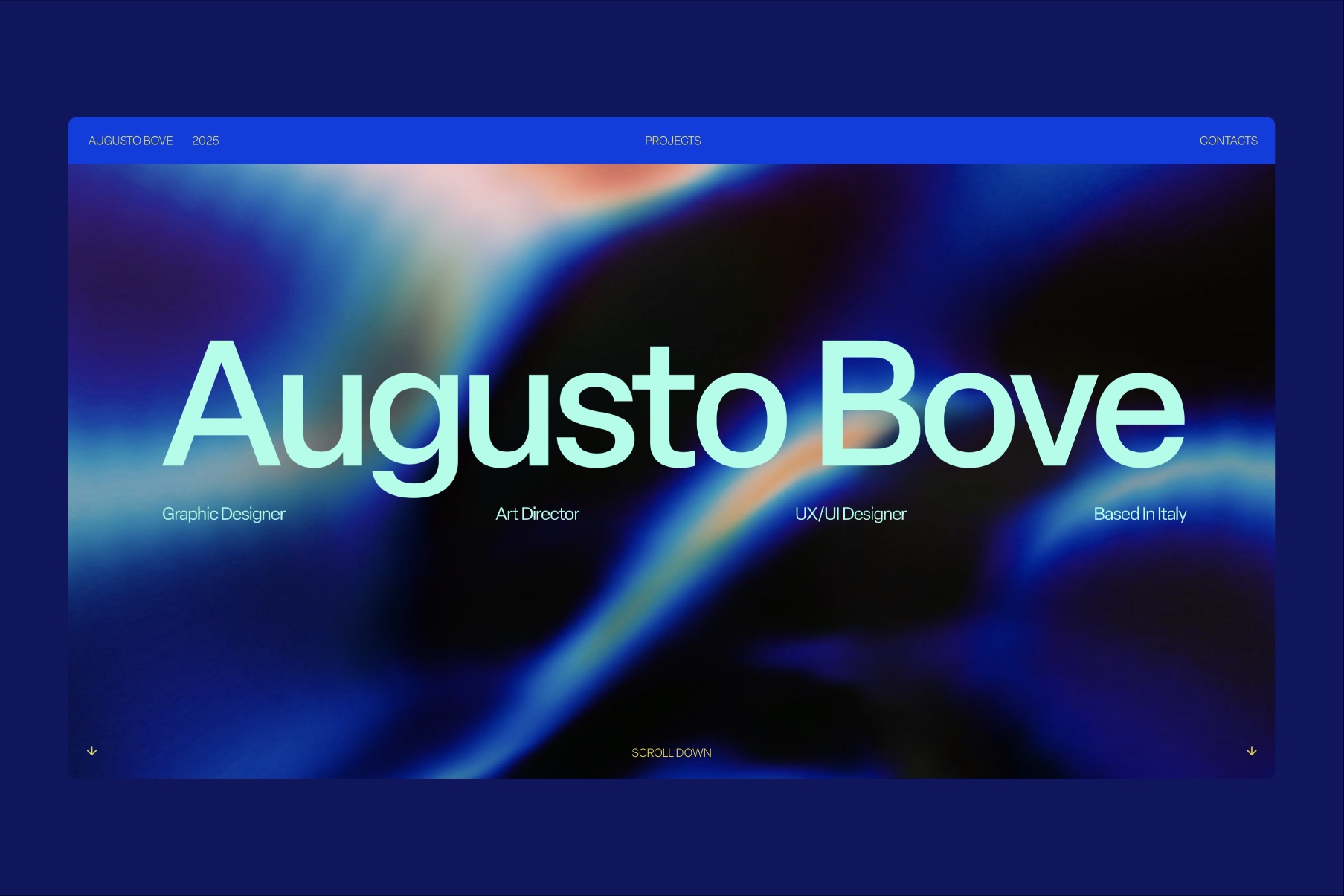 Portfolio website | Augusto Bove