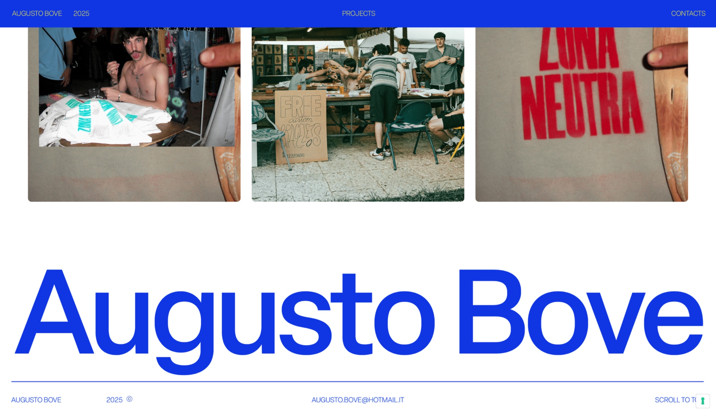 Portfolio website | Augusto Bove Image 1
