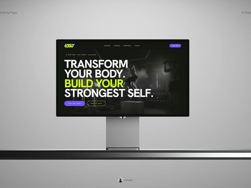 GYM Landing Page Design 