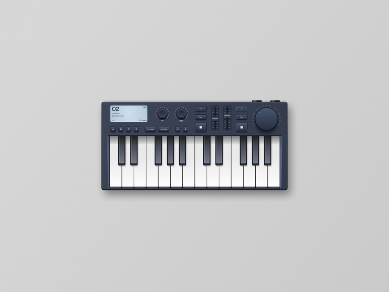 Midi Controller Skeuomorphic