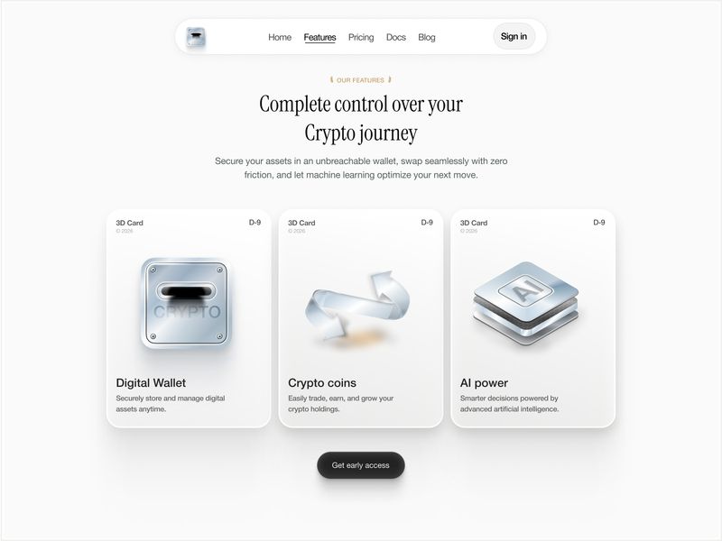 Machine Trust — Premium AI Crypto Wallet Landing Page ✨
