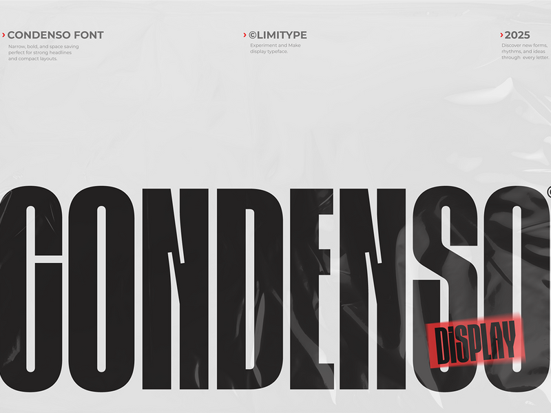 Condenso - Condensed Font