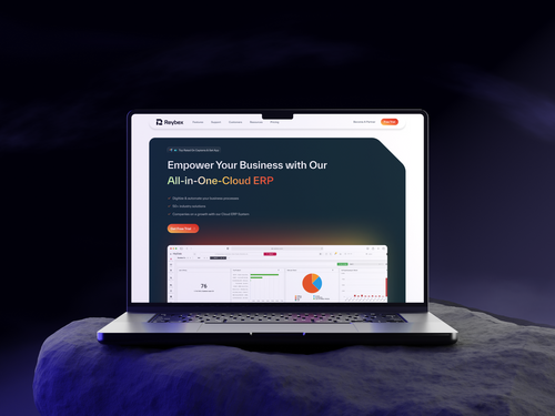 All-in-One-Cloud ERP Website | Landing Page Design by Badr Rehman