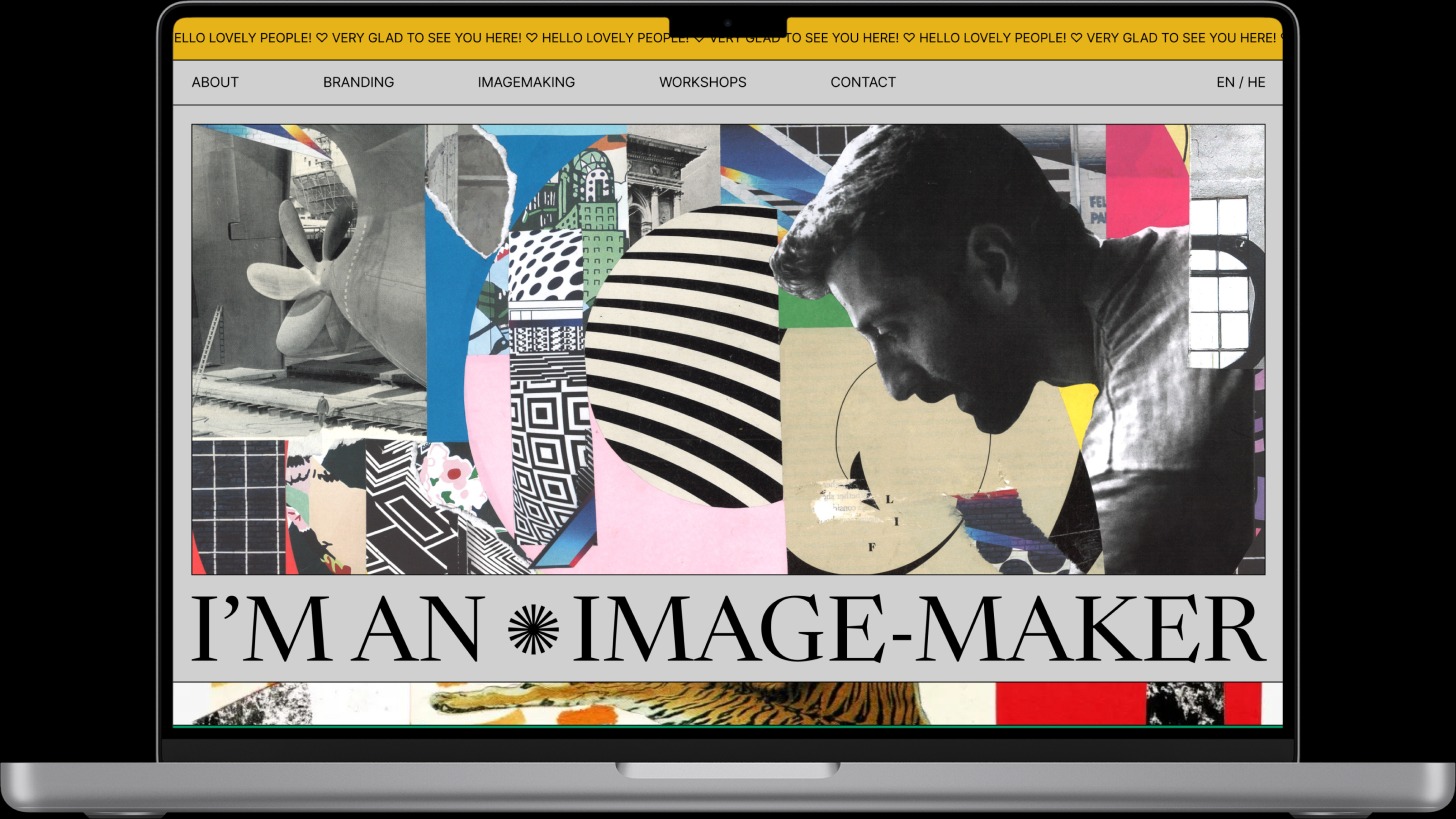Collage in Motion — for a graphic designer by Butcher.studio Image 0