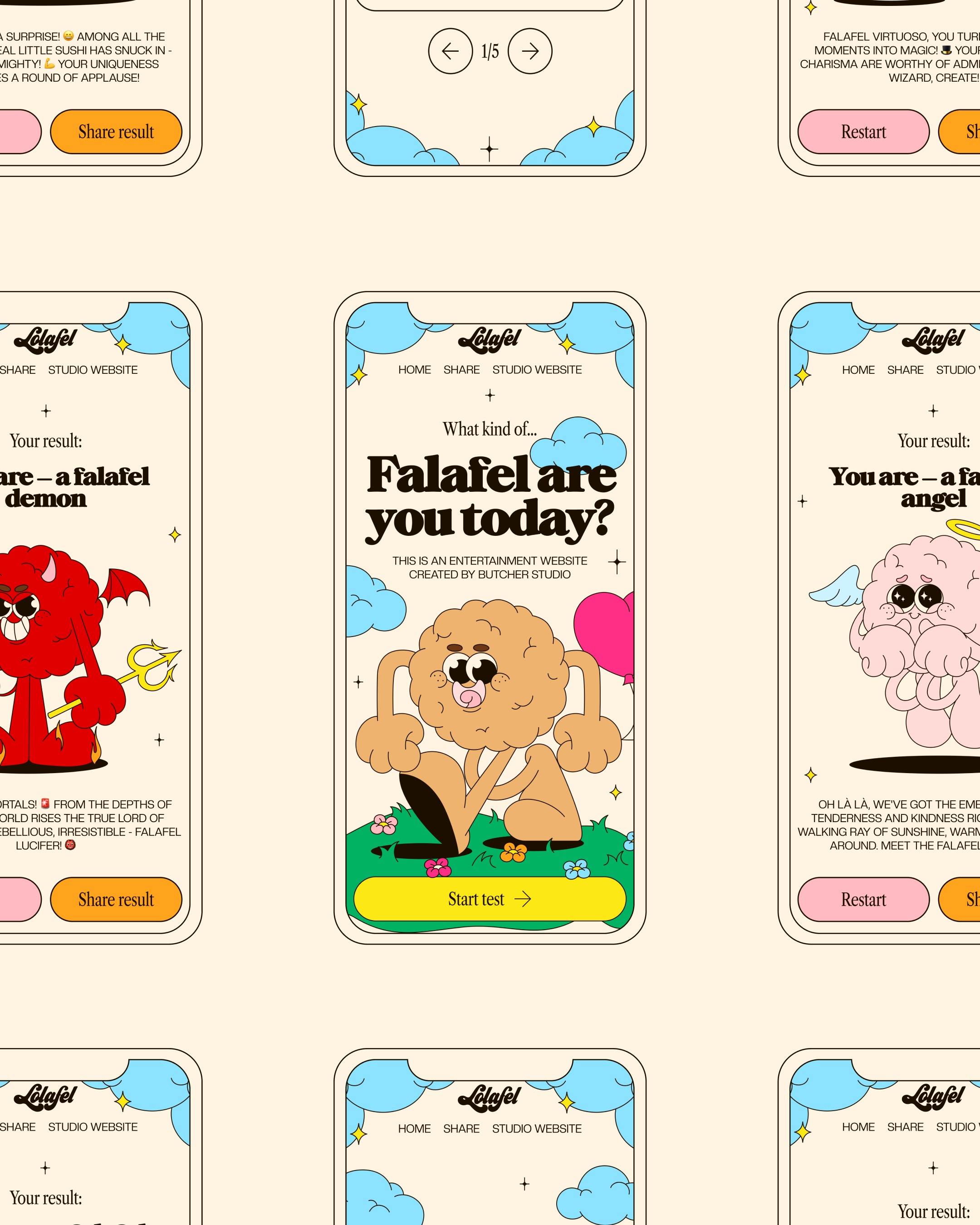 Which Falafel Are You? Fun Quiz by Butcher.Studio | Try Now! Image 0