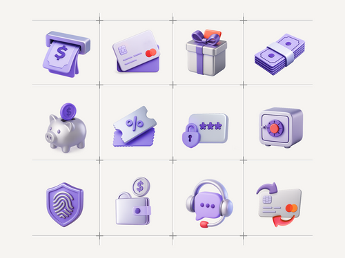 3D ICONS FINTECH