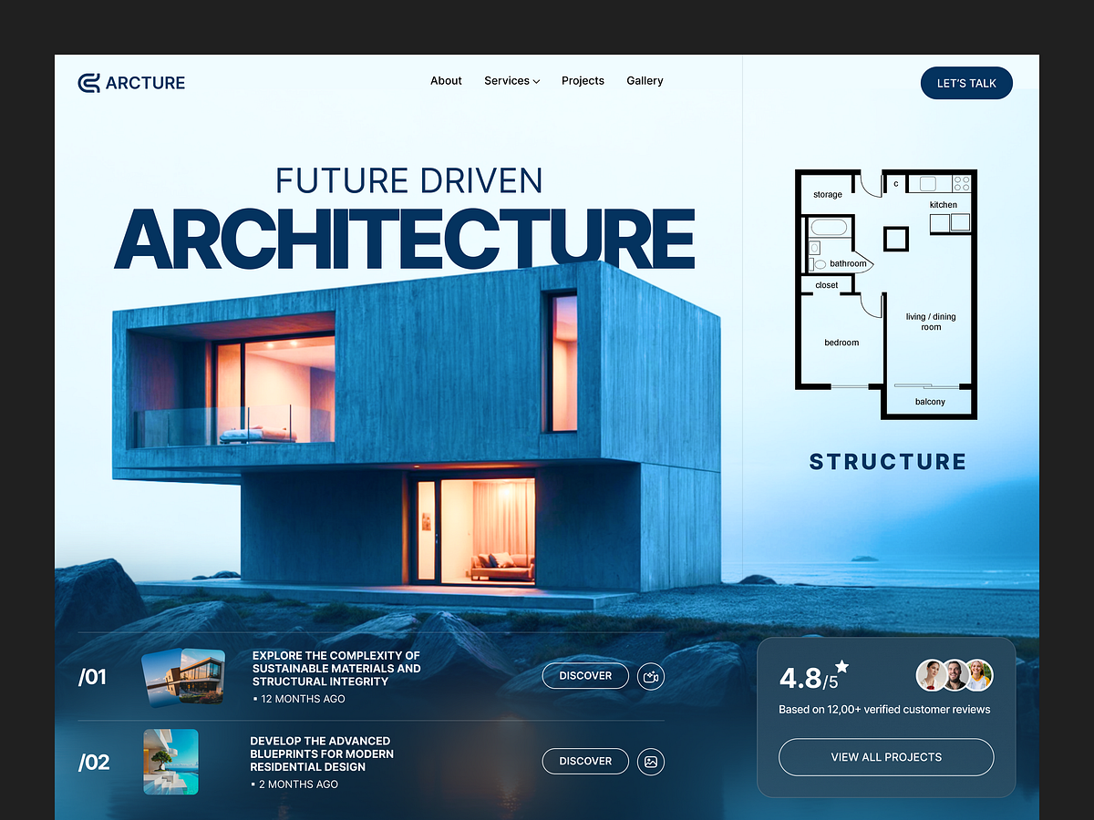 ARCTURE - Architecture Website Design